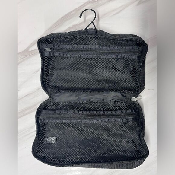 NWOT Giorgio Armani | Black Small Hanger Cosmetics Bag - Picture 4 of 8